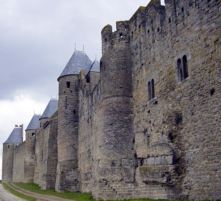 Remparts à la Cité de Carcassonne